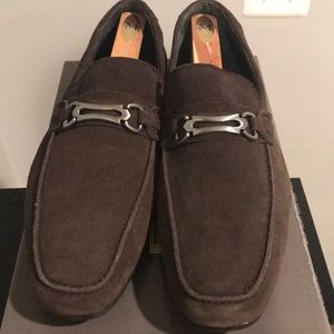 Men's suede Stacy Adams loafers